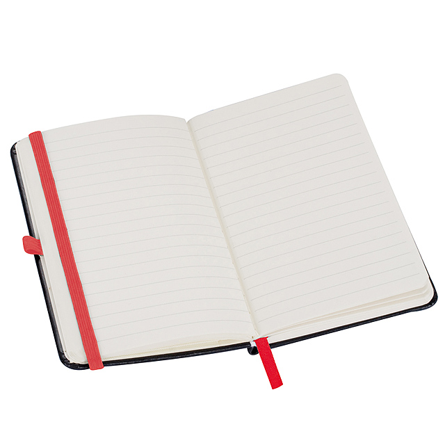 Koženkový zápisník - červená