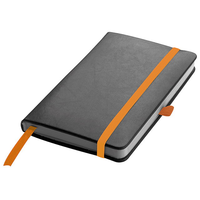 Koženkový zápisník - oranžová