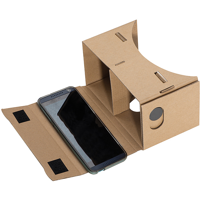 Virtuální brýle z kartonu - hnědá