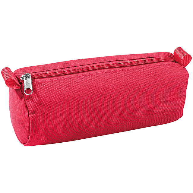 Pencil zipper pouch - red