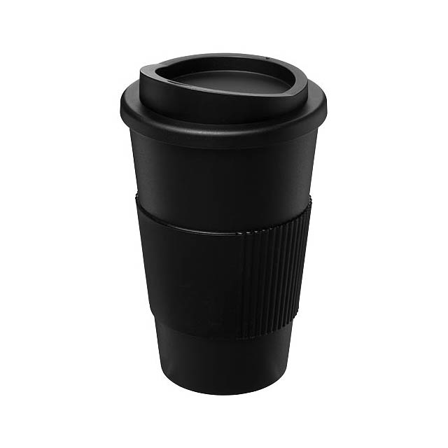 Americano® 350 ml insulated tumbler with grip - black