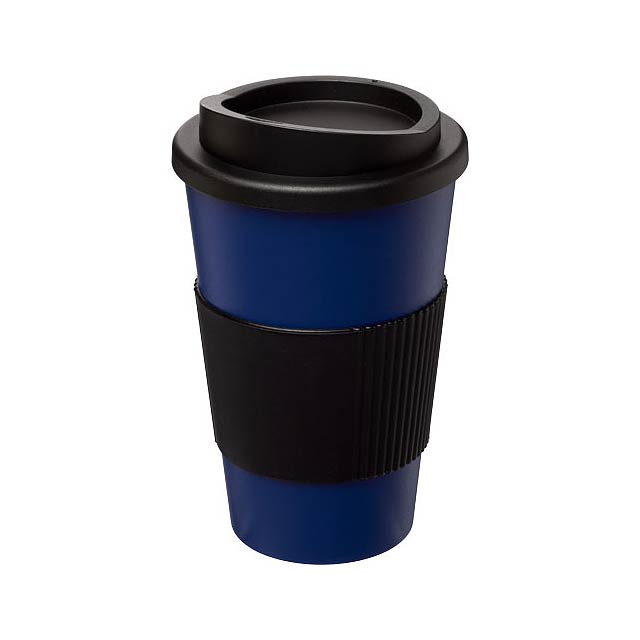 Americano® 350 ml insulated tumbler with grip - blue