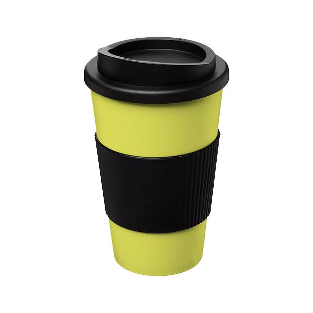 Americano® 350 ml insulated tumbler with grip - lime