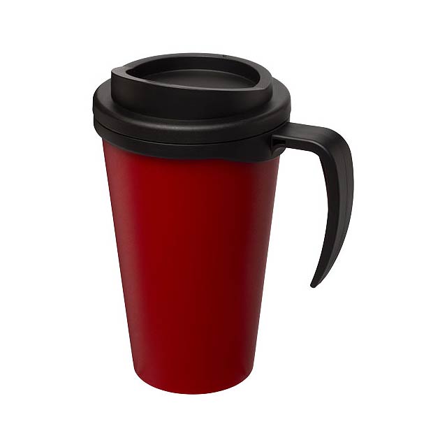 Americano® Grande 350 ml insulated mug - transparent red