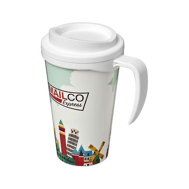 Brite-Americano® grande 350 ml insulated mug - white