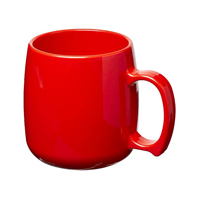 Classic 300 ml plastic mug - transparent red