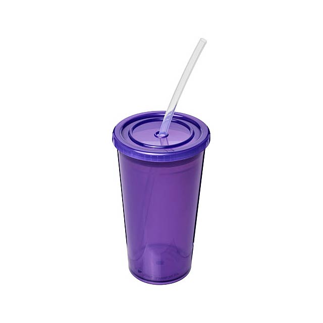 Stadium 350 ml double-walled cup - violet