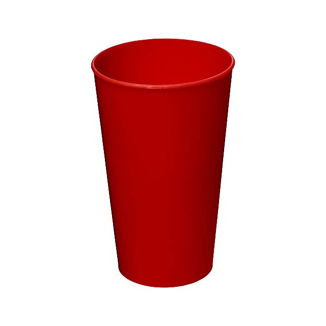 Arena 375 ml plastic tumbler - transparent red