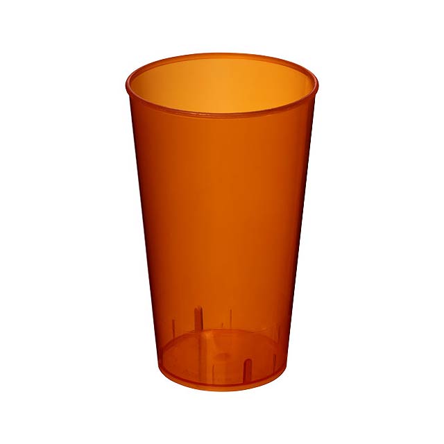 Arena 375 ml plastic tumbler - transparent orange