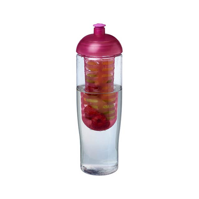 H2O Active® Tempo 700 ml dome lid sport bottle & infuser - transparent