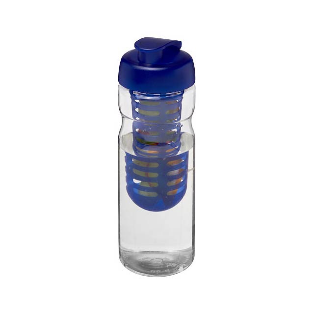 H2O Active® Base 650 ml Sportflasche mit Klappdeckel und Infusor - Transparente