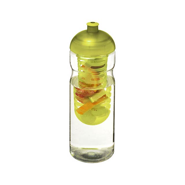 Sportovní láhev s infuzérema kupolovitým
víčkem H2O Base® 65 - transparentná