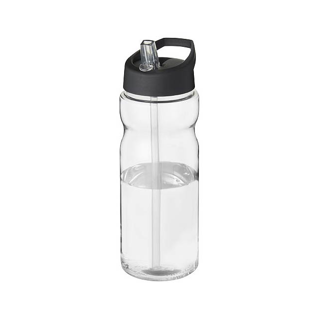 Sportovní láhev s víčkem s hubičkou H2O Base® 650 ml - transparentní