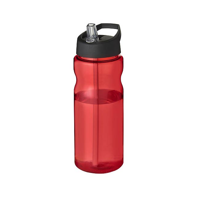H2O Active® Base 650 ml spout lid sport bottle - transparent red
