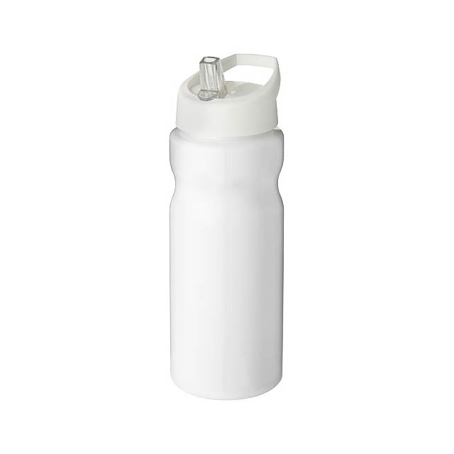 Sportovní láhev s víčkem s hubičkou H2O Base® 650 ml - bílá