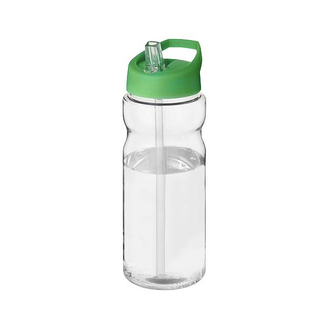 Sportovní láhev s víčkem s hubičkou H2O Base® 650 ml - transparentná