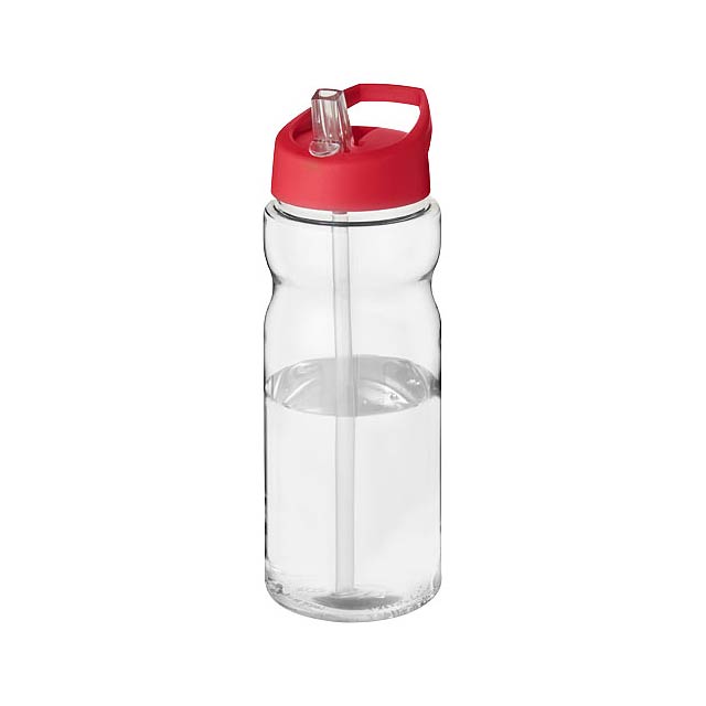 Sportovní láhev s víčkem s hubičkou H2O Base® 650 ml - transparentní