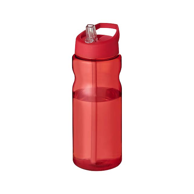 H2O Active® Base 650 ml Sportflasche mit Ausgussdeckel - Transparente Rot