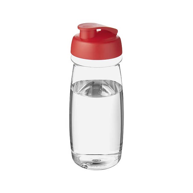 Sportovní láhev s vyklápěcím víčkem H2O Pulse® 600 ml - transparentná