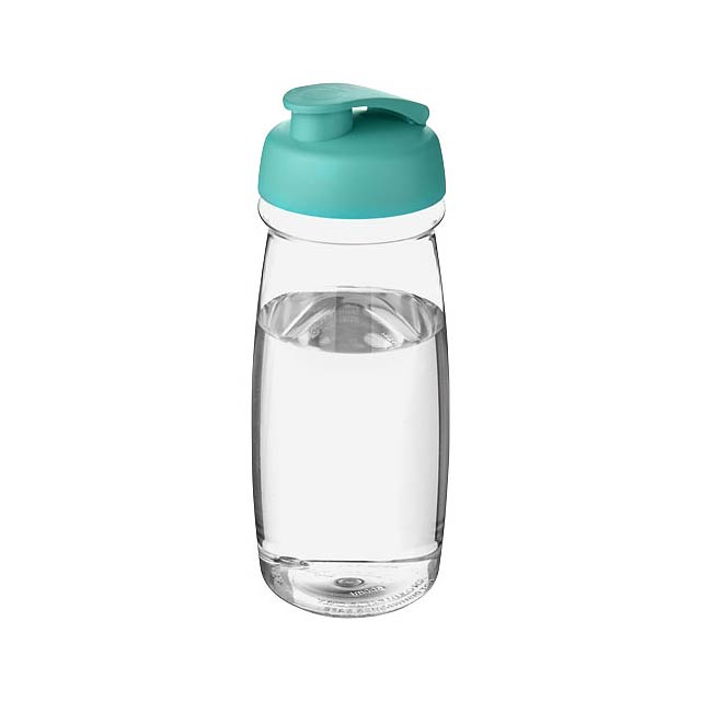 H2O Active® Pulse 600 ml flip lid sport bottle - transparent