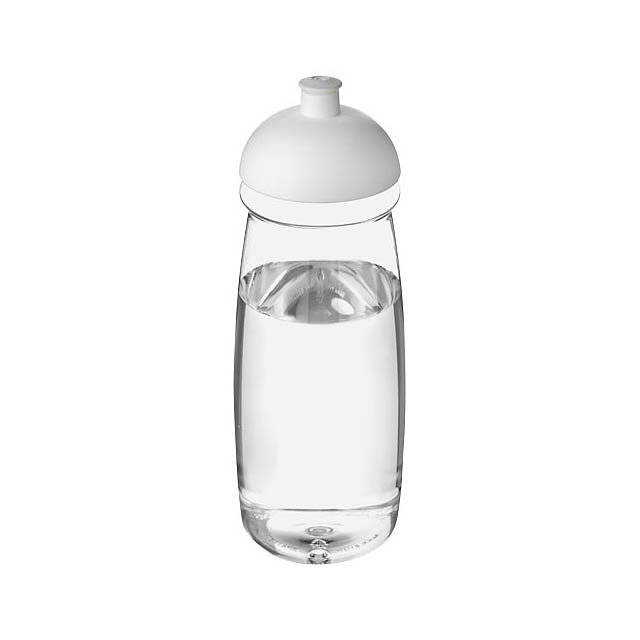 Sportovní láhev s kupolovitým víčkem H2O Pulse® 600 ml - transparentní