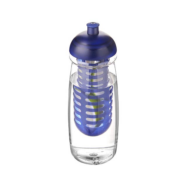 H2O Active® Pulse 600 ml dome lid sport bottle & infuser - transparent