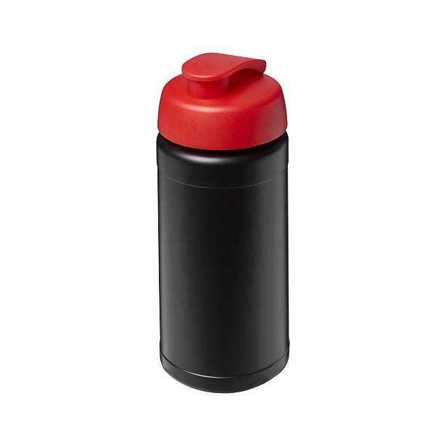 Baseline® Plus 500 ml Sportflasche mit Klappdeckel - schwarz