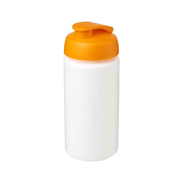 Baseline® Plus grip 500 ml flip lid sport bottle - white