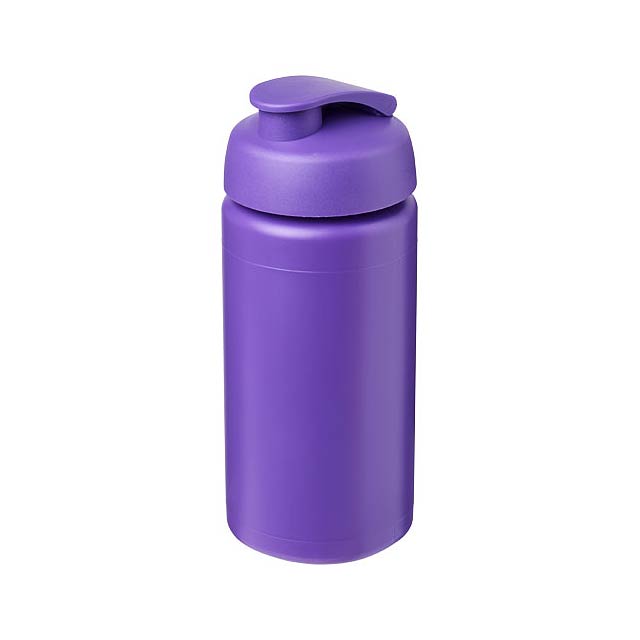 Baseline® Plus grip 500 ml Sportflasche mit Klappdeckel - Violett