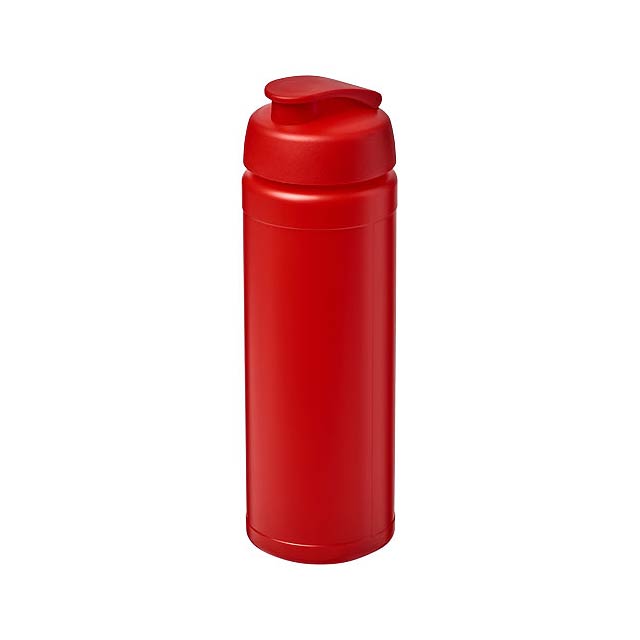 Baseline® Plus grip 750 ml Sportflasche mit Klappdeckel - Transparente Rot