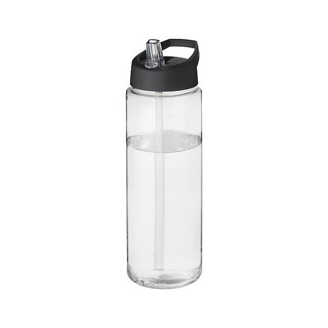 H2O Vibe 850 ml sportovní lahev s víčkem s hubičkou - transparentní