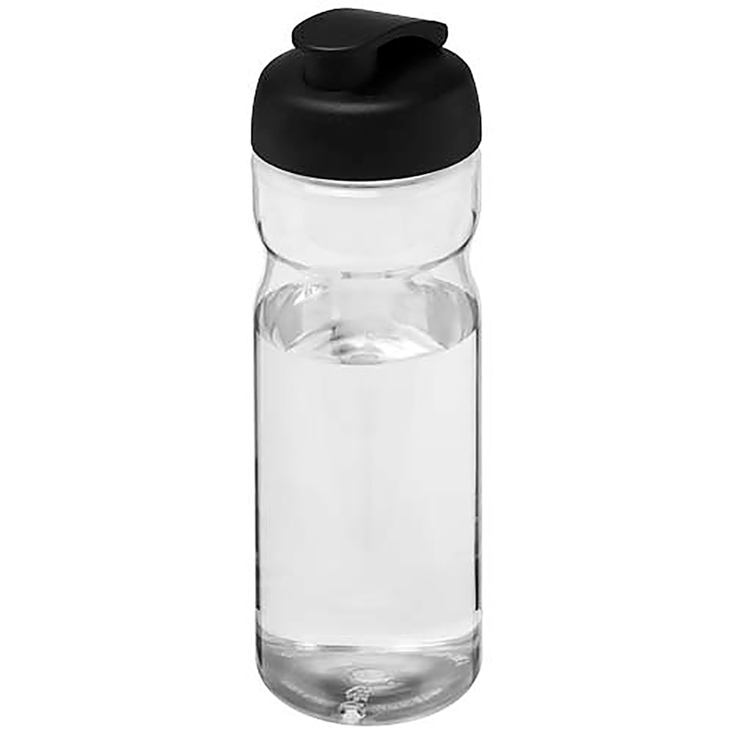 H2O Active® Eco Base 650 ml Sportflasche mit Klappdeckel - schwarz