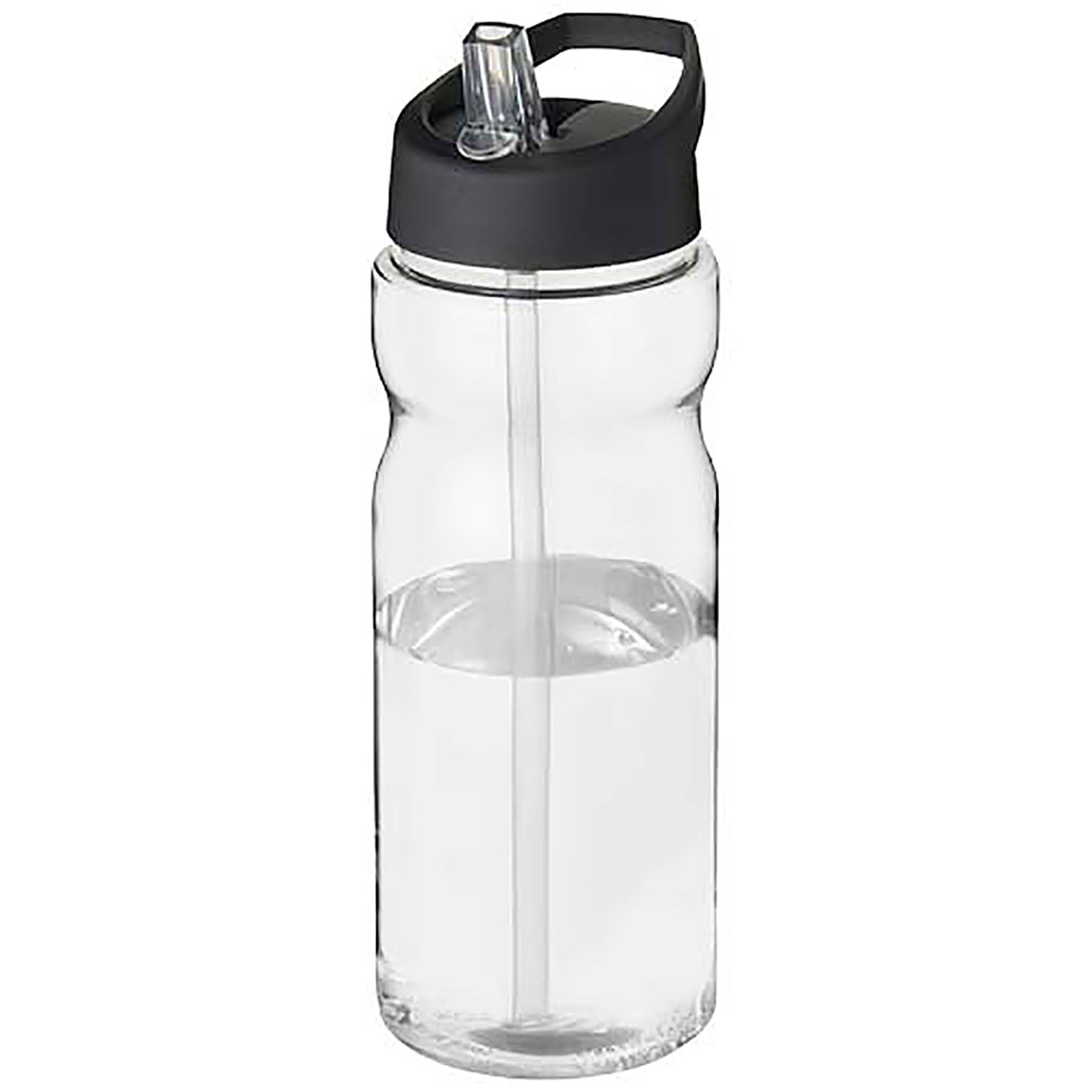 H2O Active® Eco Base 650 ml Sportflasche mit Ausgussdeckel - schwarz