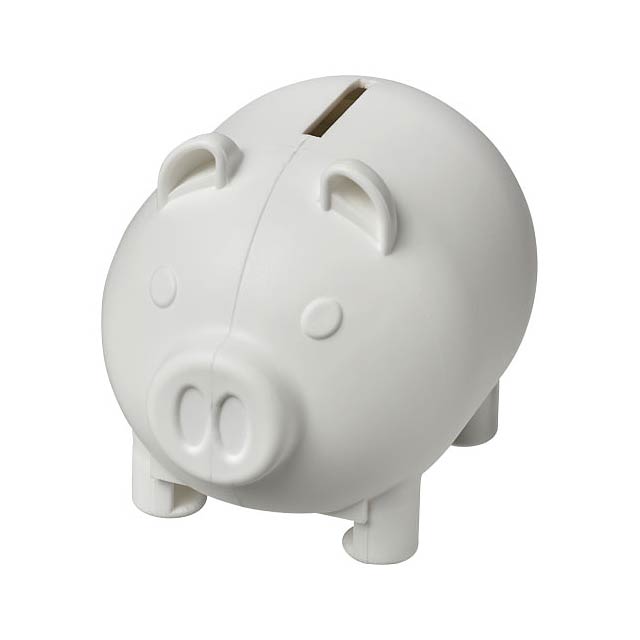 Oink small piggy bank - white