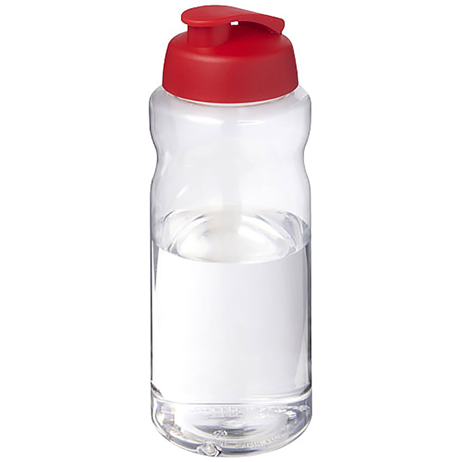 H2O Active® Big Base 1 litre flip lid sport bottle - red