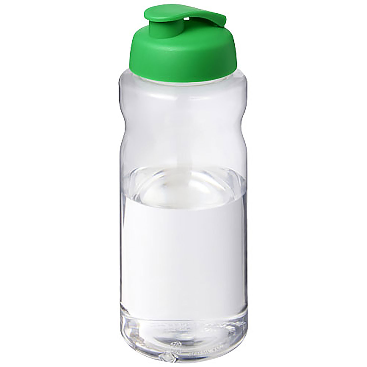 H2O Active® Big Base 1 litre flip lid sport bottle - green