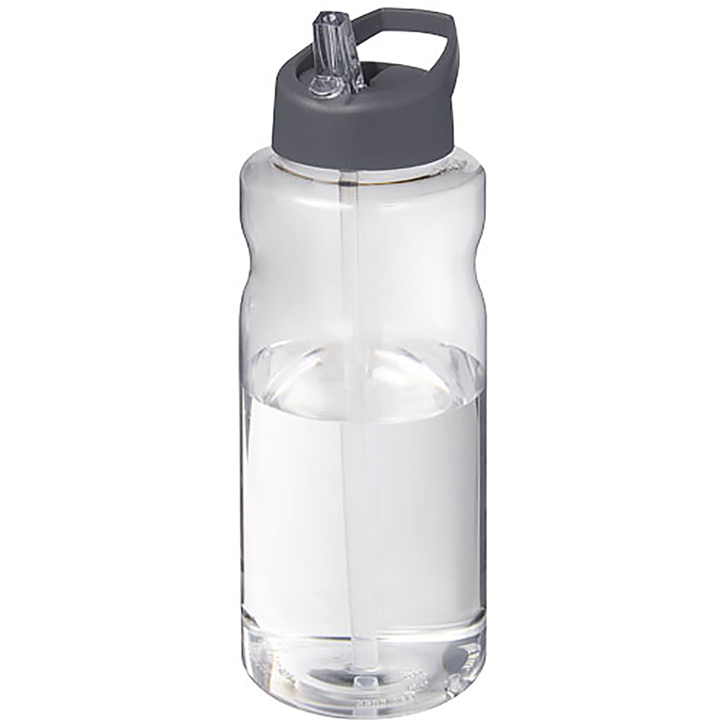 H2O Active® Big Base 1L Sportflasche mit Ausgussdeckel - Grau