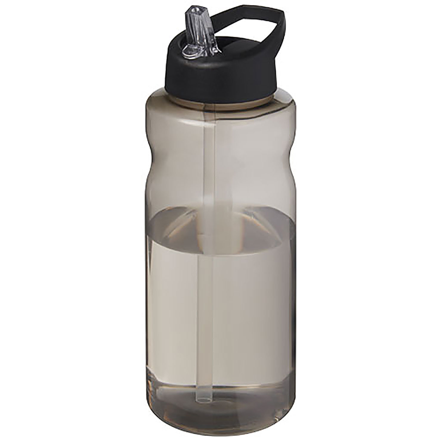 H2O Active® Eco Big Base 1L Sportflasche mit Ausgussdeckel  - schwarz