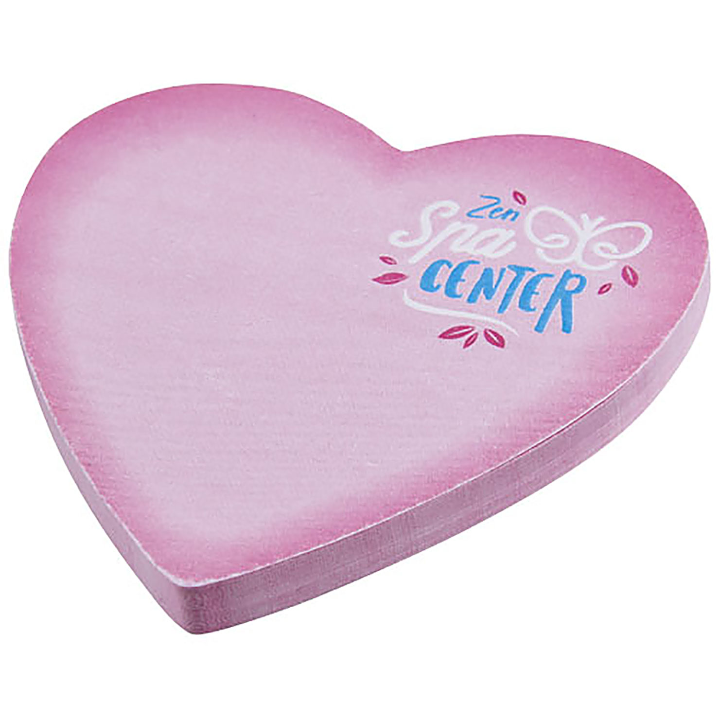 Sticky-Mate® heart-shaped recycled sticky notes - white