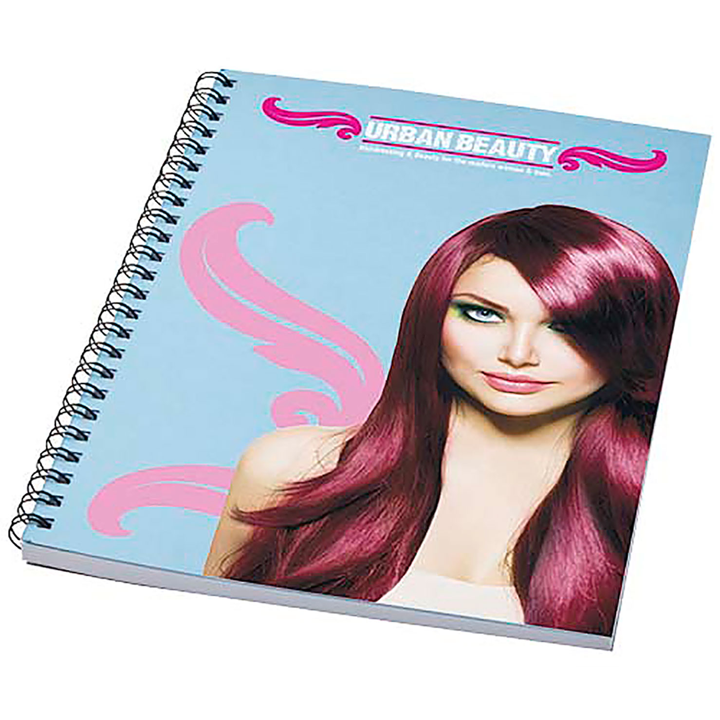 Desk-Mate® A5 colour spiral notebook - baby blue