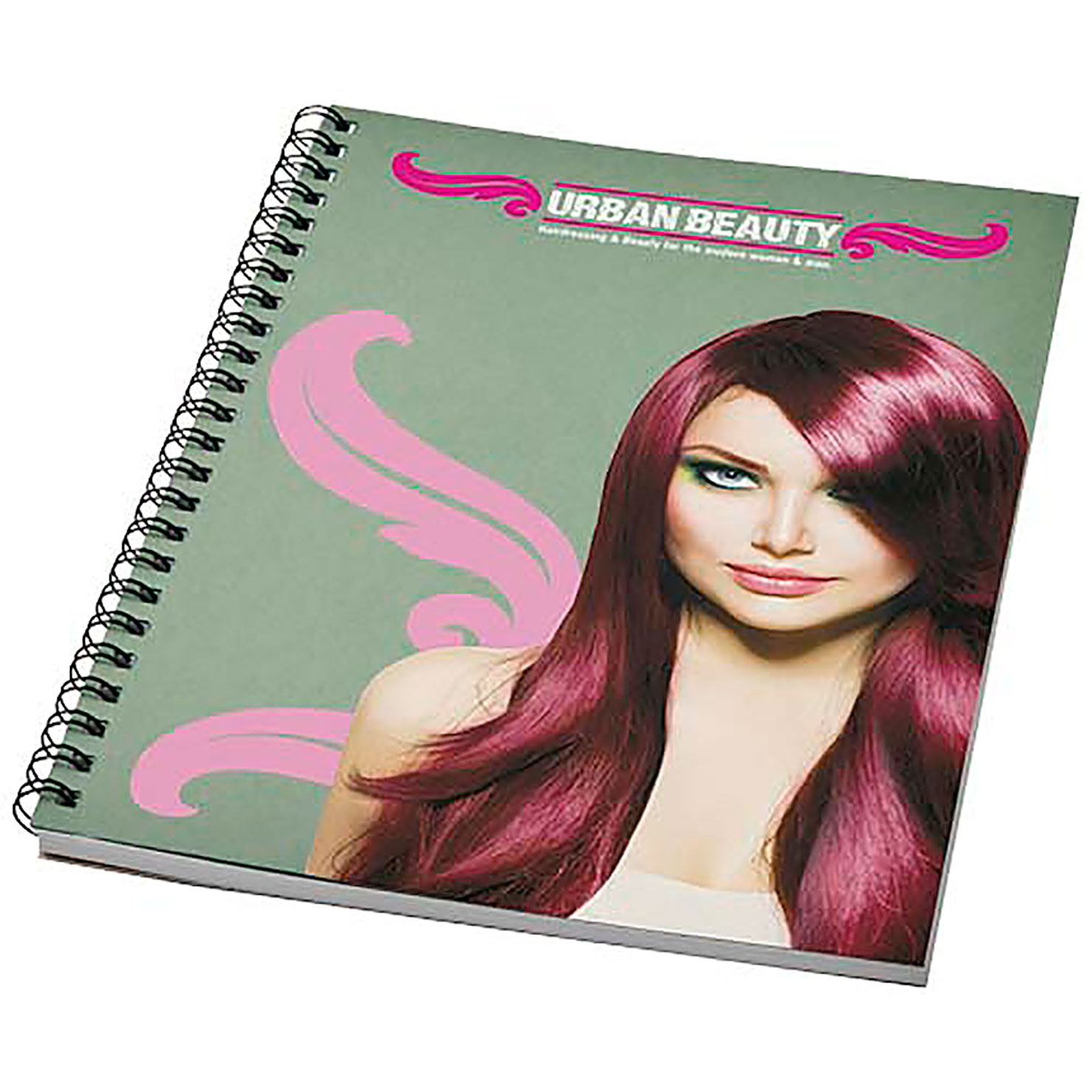 Desk-Mate® A5 colour spiral notebook - green