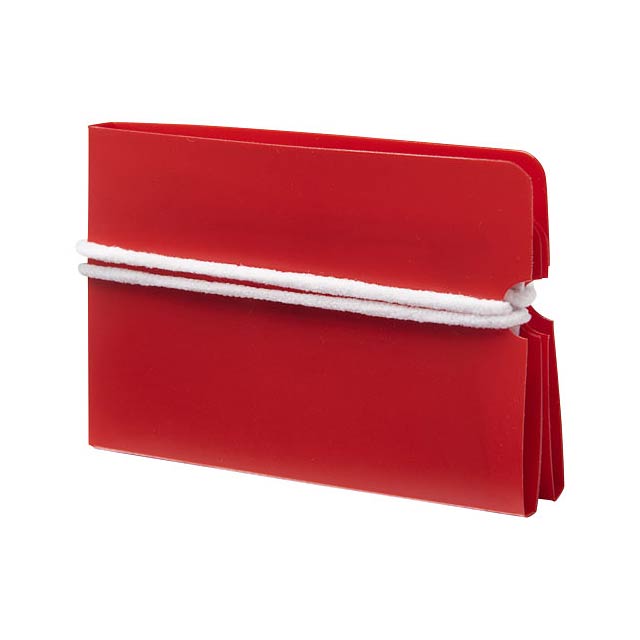 Madden skládací kapsička na roušky - transparentní červená