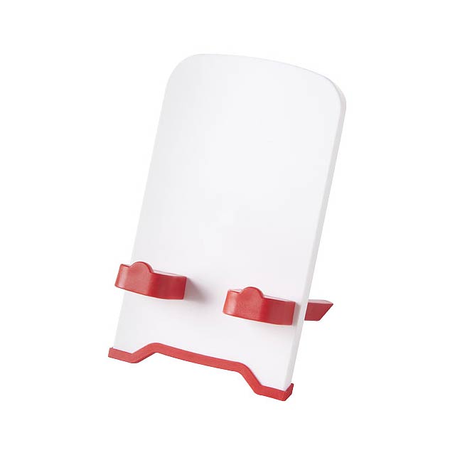 The Dok phone stand - transparent red