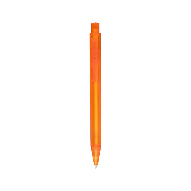 Kuličkové pero Calypso s efektem námrazy - oranžová
