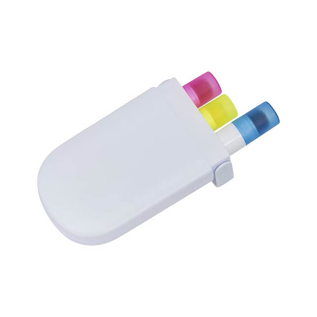Trio gel highlighter set - white
