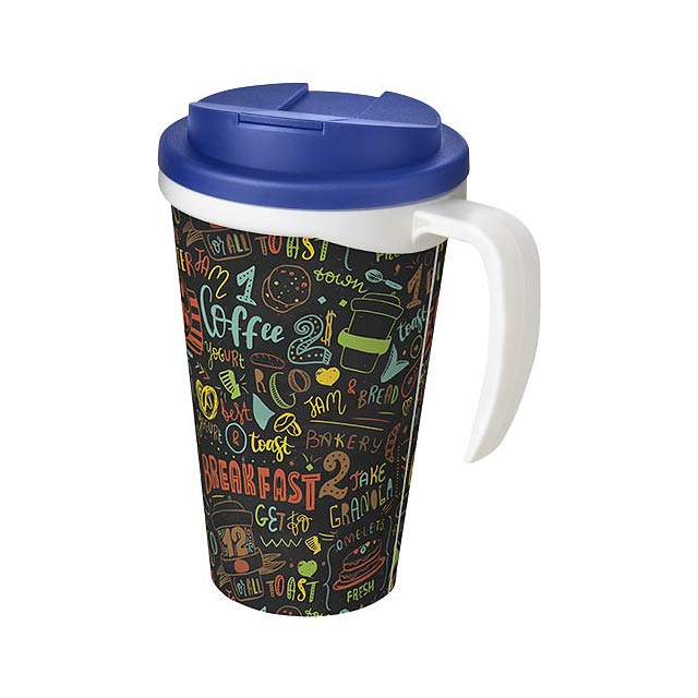 Brite-Americano® Grande 350 ml mug with spill-proof lid - blue