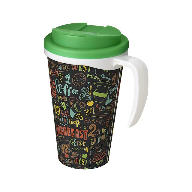 Brite-Americano® Grande 350 ml mug with spill-proof lid - green