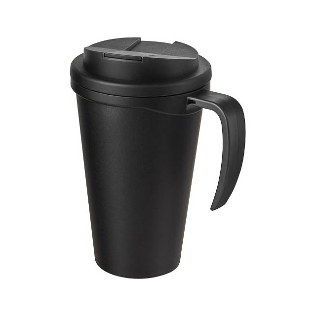 Americano® Grande 350 ml mug with spill-proof lid - black
