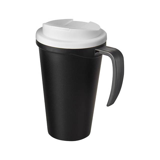 Americano® Grande 350 ml mug with spill-proof lid - black