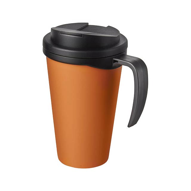 Americano® Grande 350 ml mug with spill-proof lid - orange